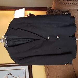 🆕️ Men's Vintage Y2K Basics by Croft & Barrow Black Suit Jacket Blazer